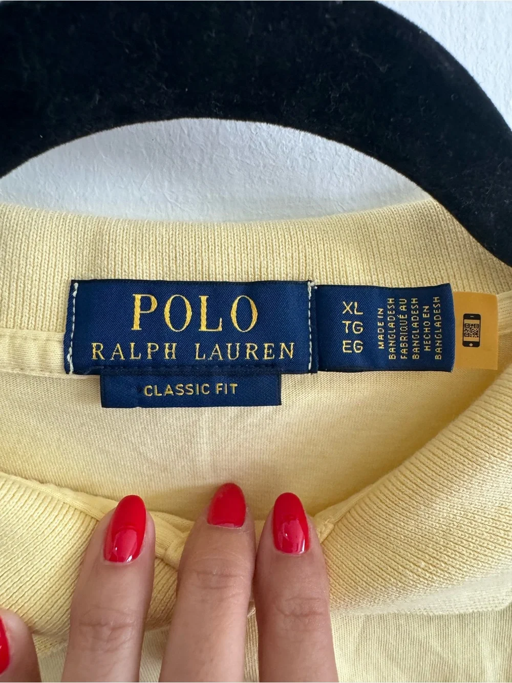 Polo Ralph Lauren Classic Fit Yellow Pocket Polo Shirt Men’s XL